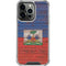 Haiti Flag Dark Wood iPhone 16 Pro Clear Case